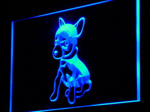 Chihuahua Puppy Dog Shop Display Neon Light Sign
